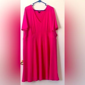 Torrid Pink Dress, comes to mid shin length